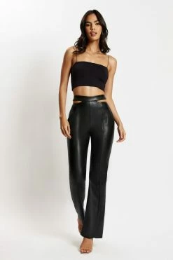 WXI Yvonne Cami Crop Top - Black All Tops