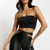 WXI Yvonne Cami Crop Top - Black All Tops