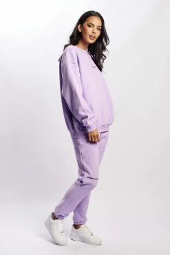 QNG Max Unisex Crew Neck Cosy Sweater - Lilac 10 QNG Max Unisex Crew Neck Cosy Sweater - Lilac