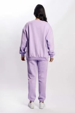 QNG Max Unisex Crew Neck Cosy Sweater - Lilac