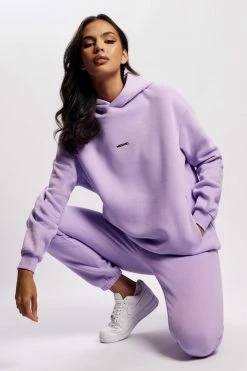 QNG Bay Unisex Oversized Cosy Hoodie - Lilac