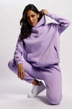 QNG Bay Unisex Oversized Cosy Hoodie - Lilac