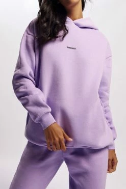 QNG Bay Unisex Oversized Cosy Hoodie - Lilac