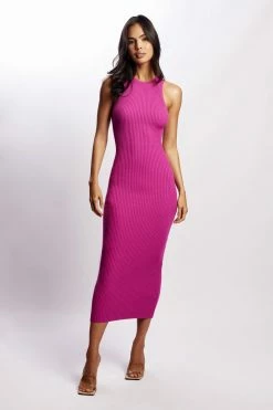 SOP DRESSES Sienna Knit Maxi Dress - Violet