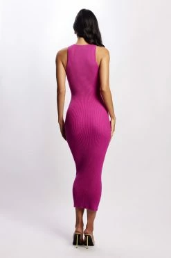 SOP DRESSES Sienna Knit Maxi Dress - Violet