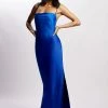 WNT Sydney Straight Neck Slip Maxi Dress - Cobalt Blue