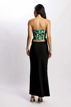 BSD Elizabeth Strapless Corset Top - Butterfly Print Two Piece Sets 10 BSD Elizabeth Strapless Corset Top - Butterfly Print Two Piece Sets