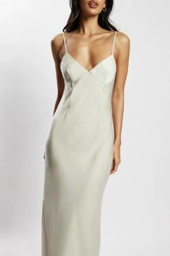 JLW Baily Satin Maxi Dress - Silver 11 JLW Baily Satin Maxi Dress - Silver