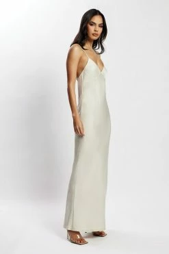 JLW Baily Satin Maxi Dress - Silver 10 JLW Baily Satin Maxi Dress - Silver
