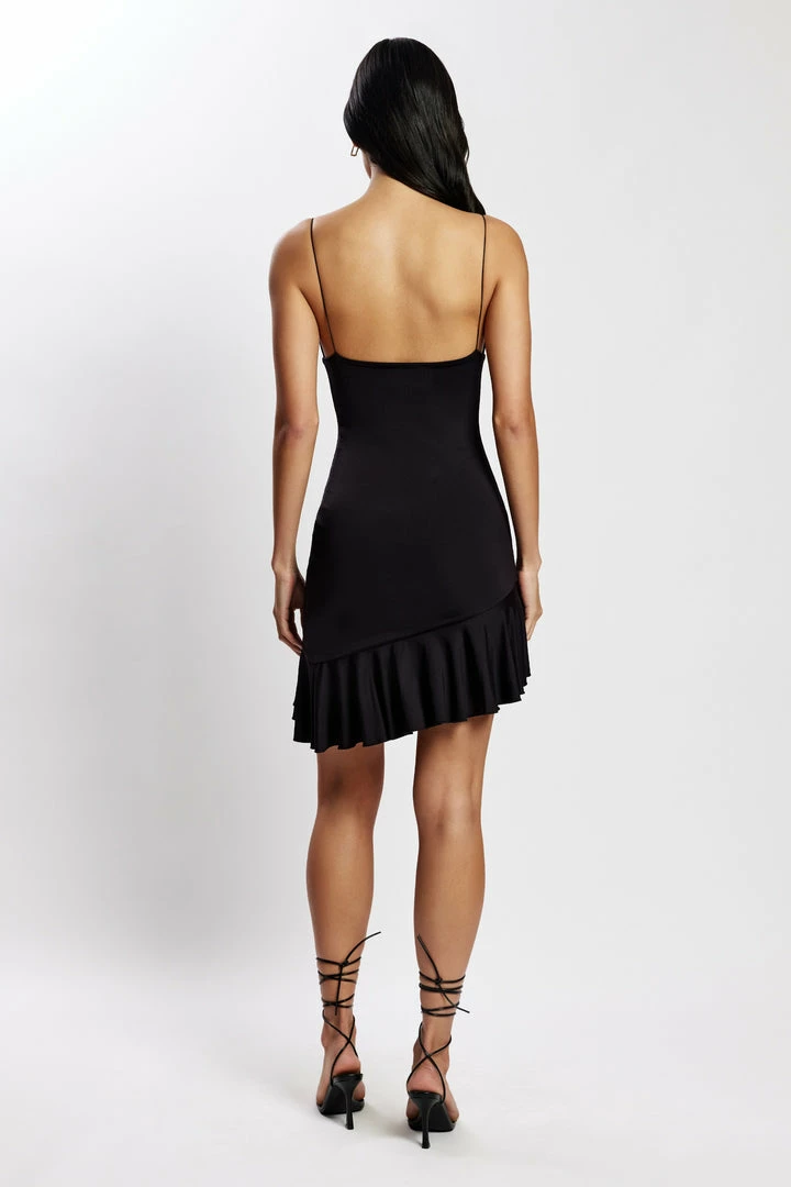 WXI DRESSES Tanya Ruffle Mini Dress With Ruffles - Black 2 WXI DRESSES Tanya Ruffle Mini Dress With Ruffles - Black