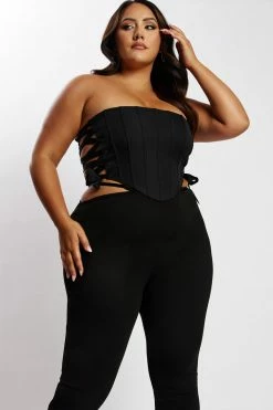 BSD Elizabeth Strapless Corset Top - Black