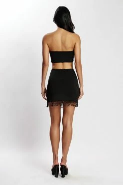 AMC Stephanie Crepe Bandeau - Black