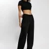 WNT All Bottoms Janelle Low Rise Pants - Black