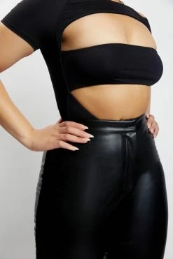 WXI Breanna Cut Out Bodysuit - Black All Tops 15 WXI Breanna Cut Out Bodysuit - Black All Tops