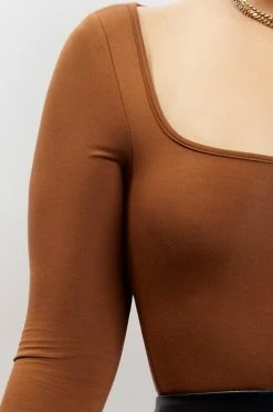 ROM Mya Long Sleeve Bodysuit - Chocolate 19 ROM Mya Long Sleeve Bodysuit - Chocolate