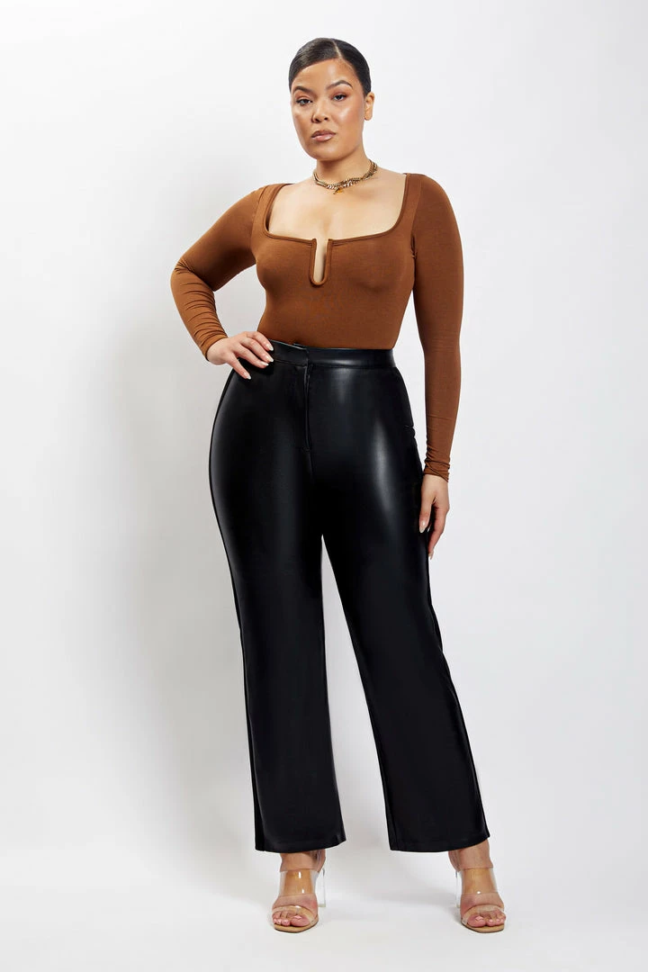 ROM Mya Long Sleeve Bodysuit - Chocolate 8 ROM Mya Long Sleeve Bodysuit - Chocolate