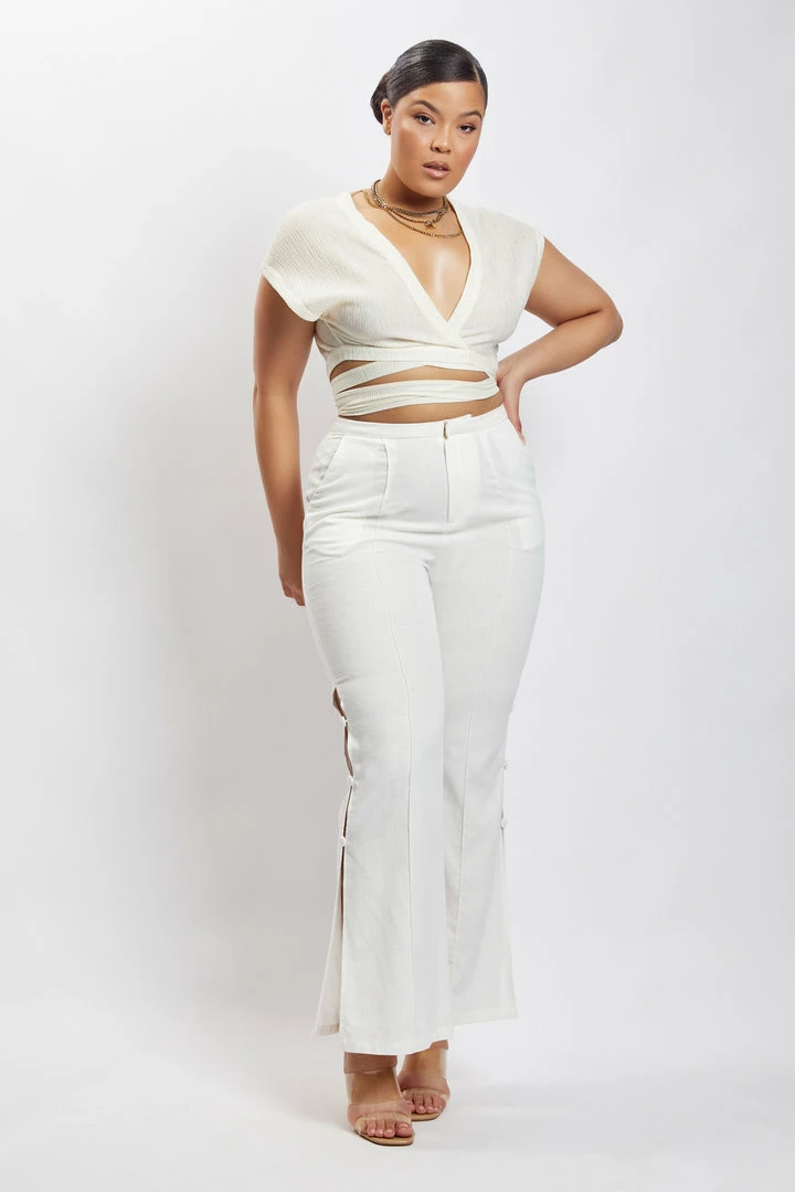 HSH Rosa Crinkle Satin Crop Top - Ivory All Tops 7 HSH Rosa Crinkle Satin Crop Top - Ivory All Tops
