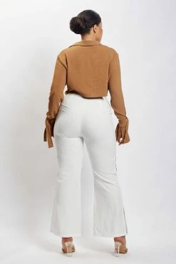 QNG Issy Cropped Shirt - Tan 11 QNG Issy Cropped Shirt - Tan