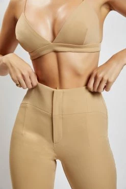 WNT Indie High Waist Pants - Camel Two Piece Sets