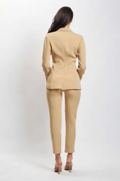 WNT Indie High Waist Pants - Camel Two Piece Sets