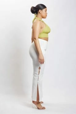 HSH Piper Halter Neck Linen Crop Top - Apple All Tops 26 HSH Piper Halter Neck Linen Crop Top - Apple All Tops