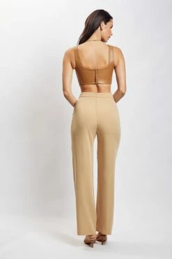 LCH Kali Faux Leather Corset - Dark Tan 17 LCH Kali Faux Leather Corset - Dark Tan