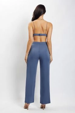 WNG Cynthia Triangle Bralette - Steel Blue Two Piece Sets