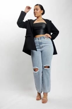 WNT Two Piece Sets Madison Oversized Blazer - Black