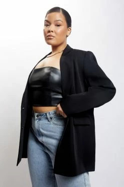 WNT Two Piece Sets Madison Oversized Blazer - Black