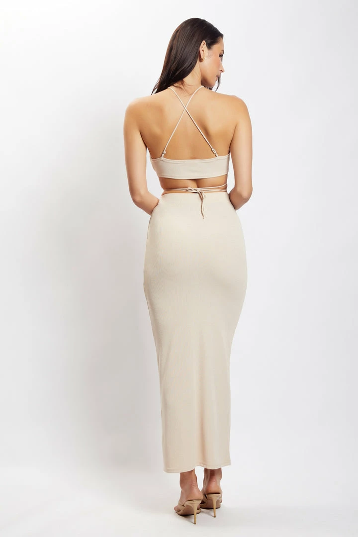 ROM Two Piece Sets Suzie Triangle Bralette - Stone 3 ROM Two Piece Sets Suzie Triangle Bralette - Stone