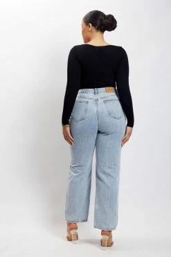 ROM Mya Long Sleeve Bodysuit - Black