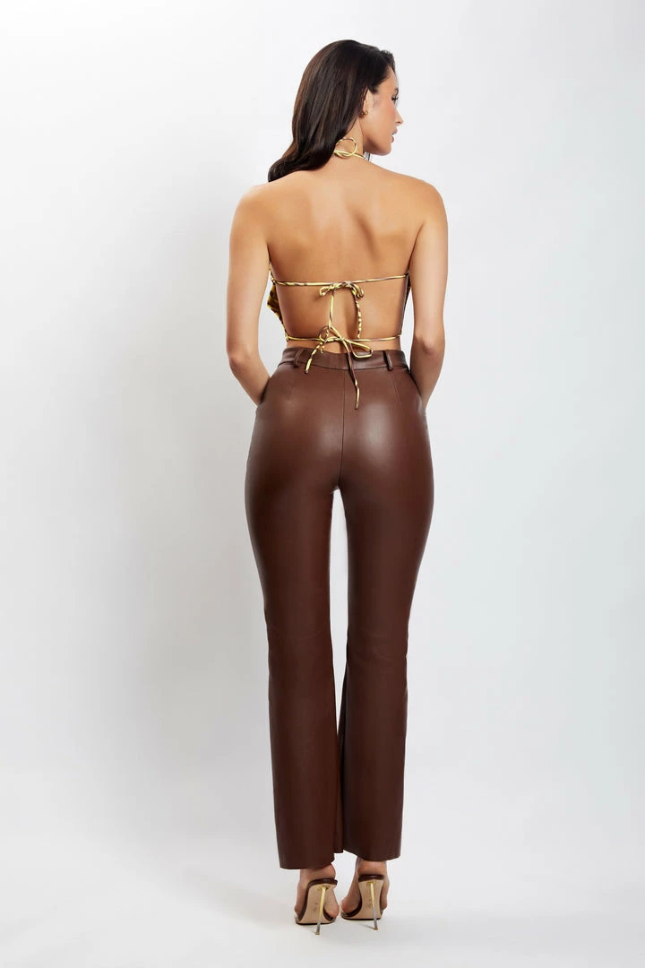 ROM All Tops Joelle Halter Crop Top - Zebra Print 7 ROM All Tops Joelle Halter Crop Top - Zebra Print