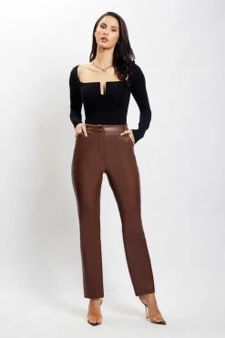 ROM Mya Long Sleeve Bodysuit - Black