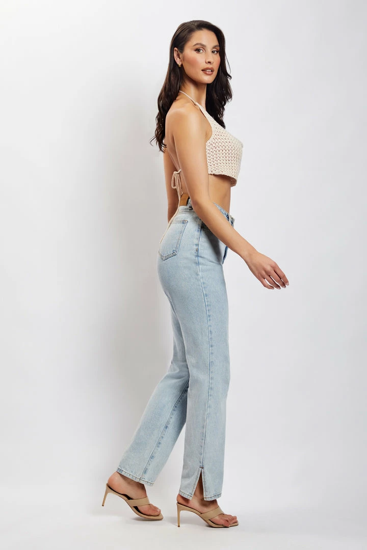 SKY All Tops Alicia Cowl Neck Crochet Crop Top - Cream 4 SKY All Tops Alicia Cowl Neck Crochet Crop Top - Cream