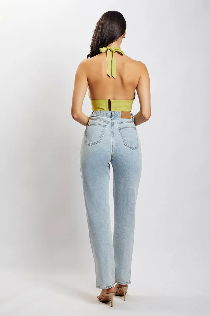 HSH Piper Halter Neck Linen Crop Top - Apple All Tops 9 HSH Piper Halter Neck Linen Crop Top - Apple All Tops