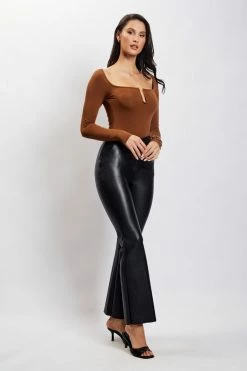 ROM Mya Long Sleeve Bodysuit - Chocolate 15 ROM Mya Long Sleeve Bodysuit - Chocolate