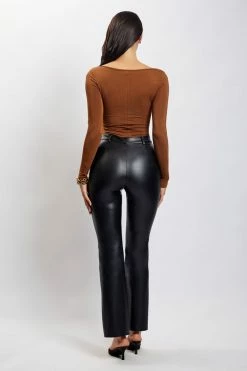 ROM Mya Long Sleeve Bodysuit - Chocolate 17 ROM Mya Long Sleeve Bodysuit - Chocolate