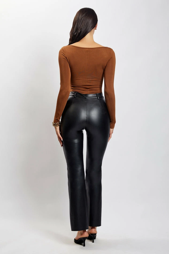 ROM Mya Long Sleeve Bodysuit - Chocolate 7 ROM Mya Long Sleeve Bodysuit - Chocolate