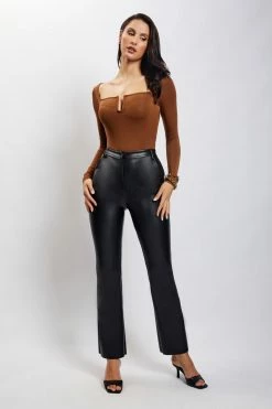 ROM Mya Long Sleeve Bodysuit - Chocolate 13 ROM Mya Long Sleeve Bodysuit - Chocolate