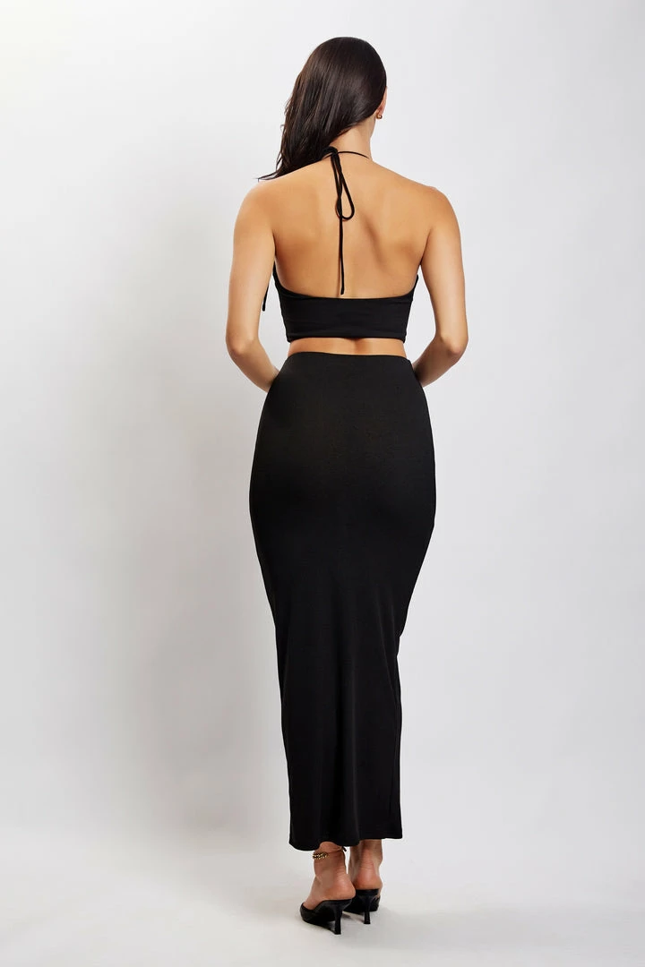 ROM Renee Wrap Over Ruched Top - Black 6 ROM Renee Wrap Over Ruched Top - Black