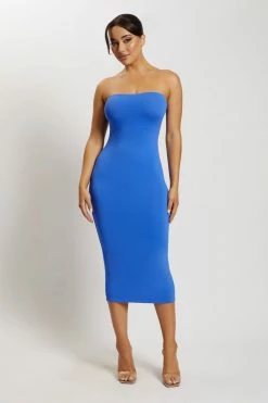 WXI Cassidy Strapless Midi Dress - Cobalt Blue DRESSES 15 WXI Cassidy Strapless Midi Dress - Cobalt Blue DRESSES
