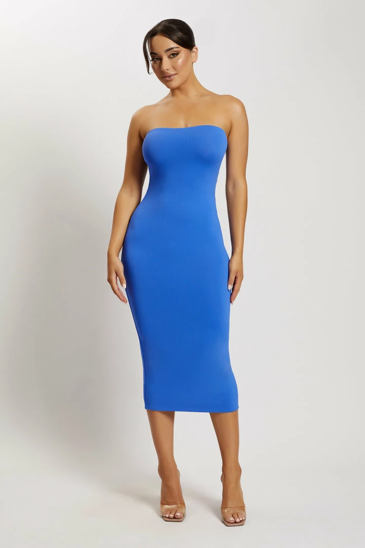 WXI Cassidy Strapless Midi Dress - Cobalt Blue DRESSES 7 WXI Cassidy Strapless Midi Dress - Cobalt Blue DRESSES