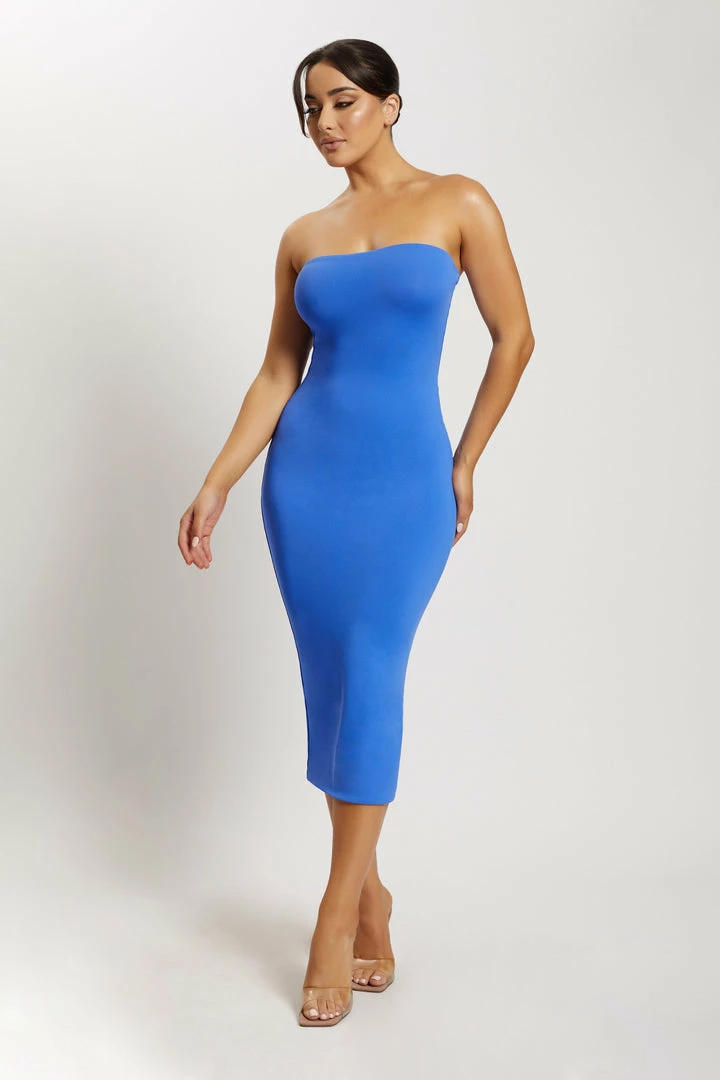 WXI Cassidy Strapless Midi Dress - Cobalt Blue DRESSES 1 WXI Cassidy Strapless Midi Dress - Cobalt Blue DRESSES