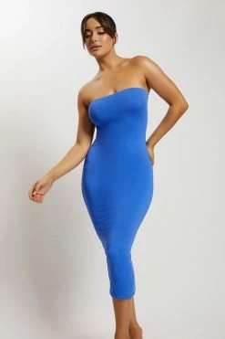 WXI Cassidy Strapless Midi Dress - Cobalt Blue DRESSES 13 WXI Cassidy Strapless Midi Dress - Cobalt Blue DRESSES