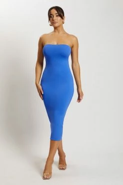 WXI Cassidy Strapless Midi Dress - Cobalt Blue DRESSES 16 WXI Cassidy Strapless Midi Dress - Cobalt Blue DRESSES
