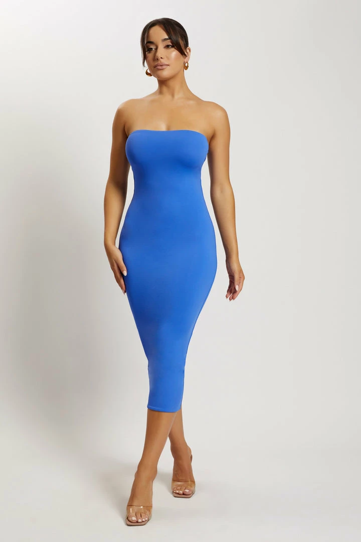 WXI Cassidy Strapless Midi Dress - Cobalt Blue DRESSES 8 WXI Cassidy Strapless Midi Dress - Cobalt Blue DRESSES