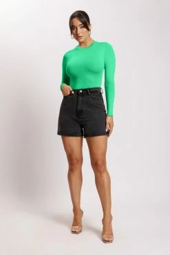 WXI Delilah Long Sleeve Crew Neck Bodysuit - Fresh Green 12 WXI Delilah Long Sleeve Crew Neck Bodysuit - Fresh Green