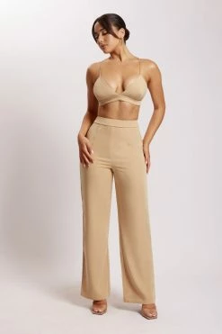 WNG Saskia Straight Leg Trousers - Camel