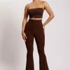 ROM Zendaya Highwaisted Flare Pants - Chocolate All Bottoms