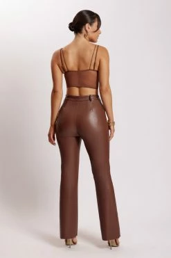 GZH Angelique Demi Cup Mesh Bustier - Chocolate All Tops